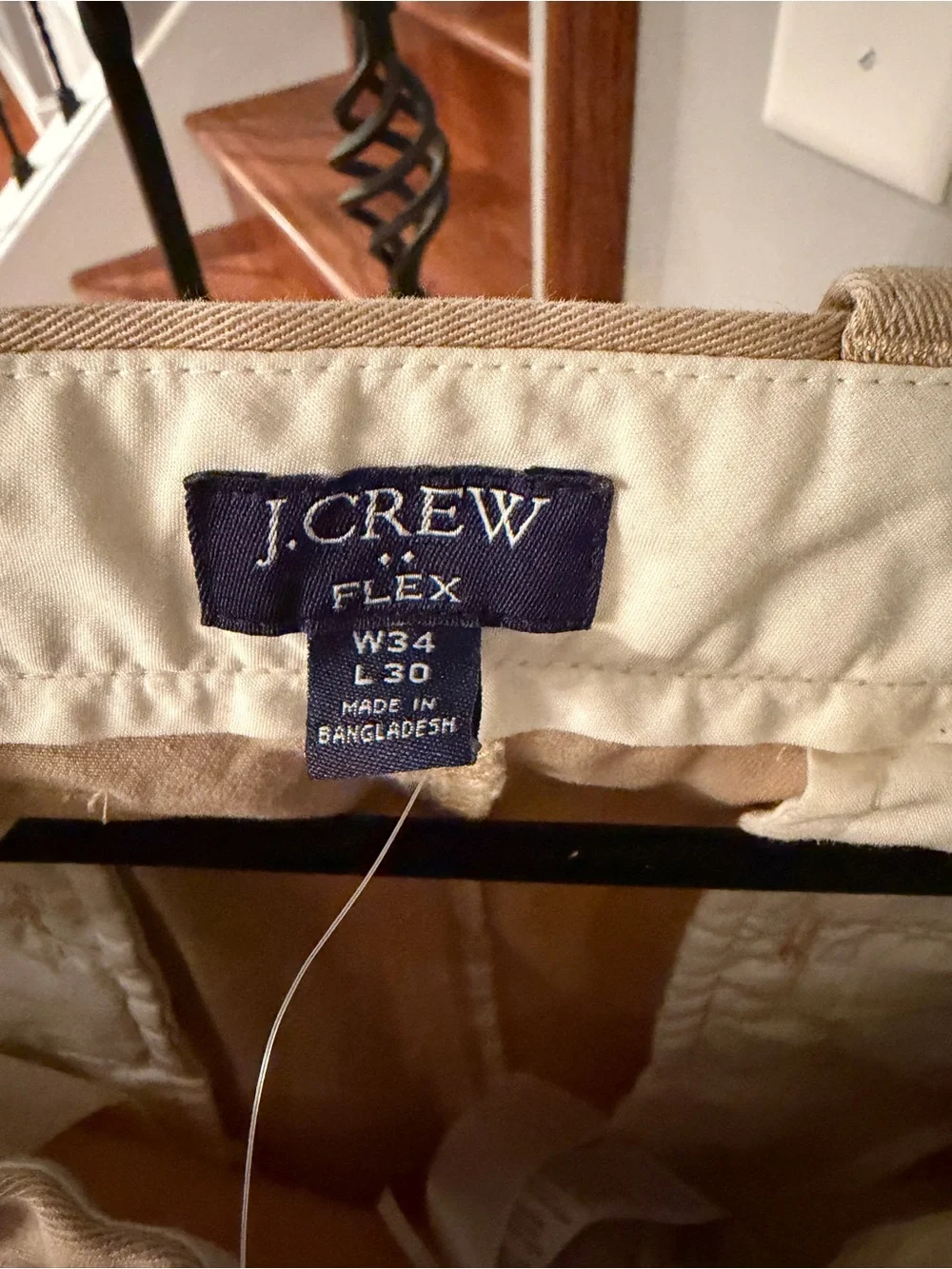J. Crew Men's Chinos in Khaki/Tan